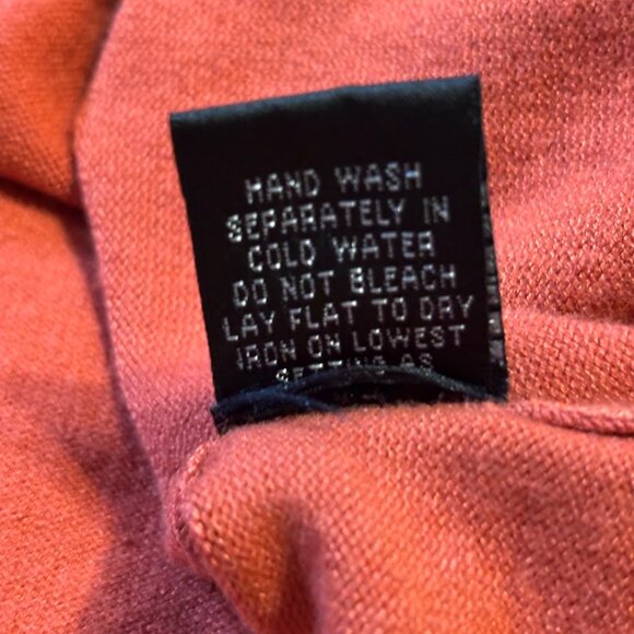 Beautiful Terracotta Color Top (Rayon/Nylon) with Long Sleeves - 3x - Picture 8 of 11